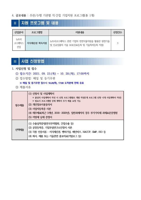 붙임 1. 2021년 뉴트리코스메틱스산업 활성화 지원사업 추가공고(재연장)_2.jpg 202110261035491294846600.jpg